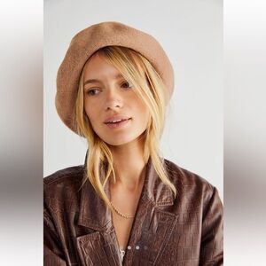 Free People Margot Slouchy Wool Beret